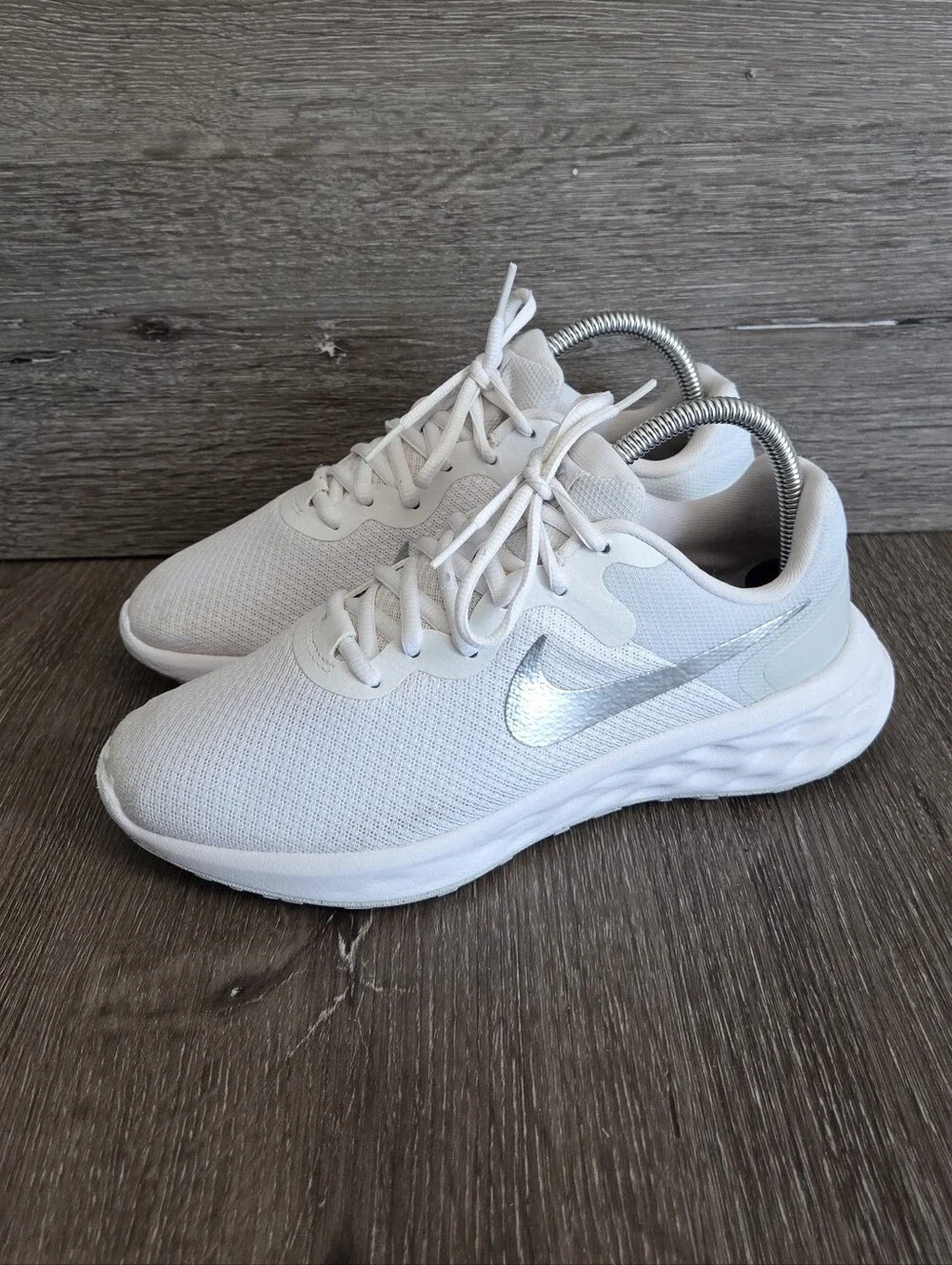 Nike Revolution 6 Next Nature White Running Shoes Womens 8
